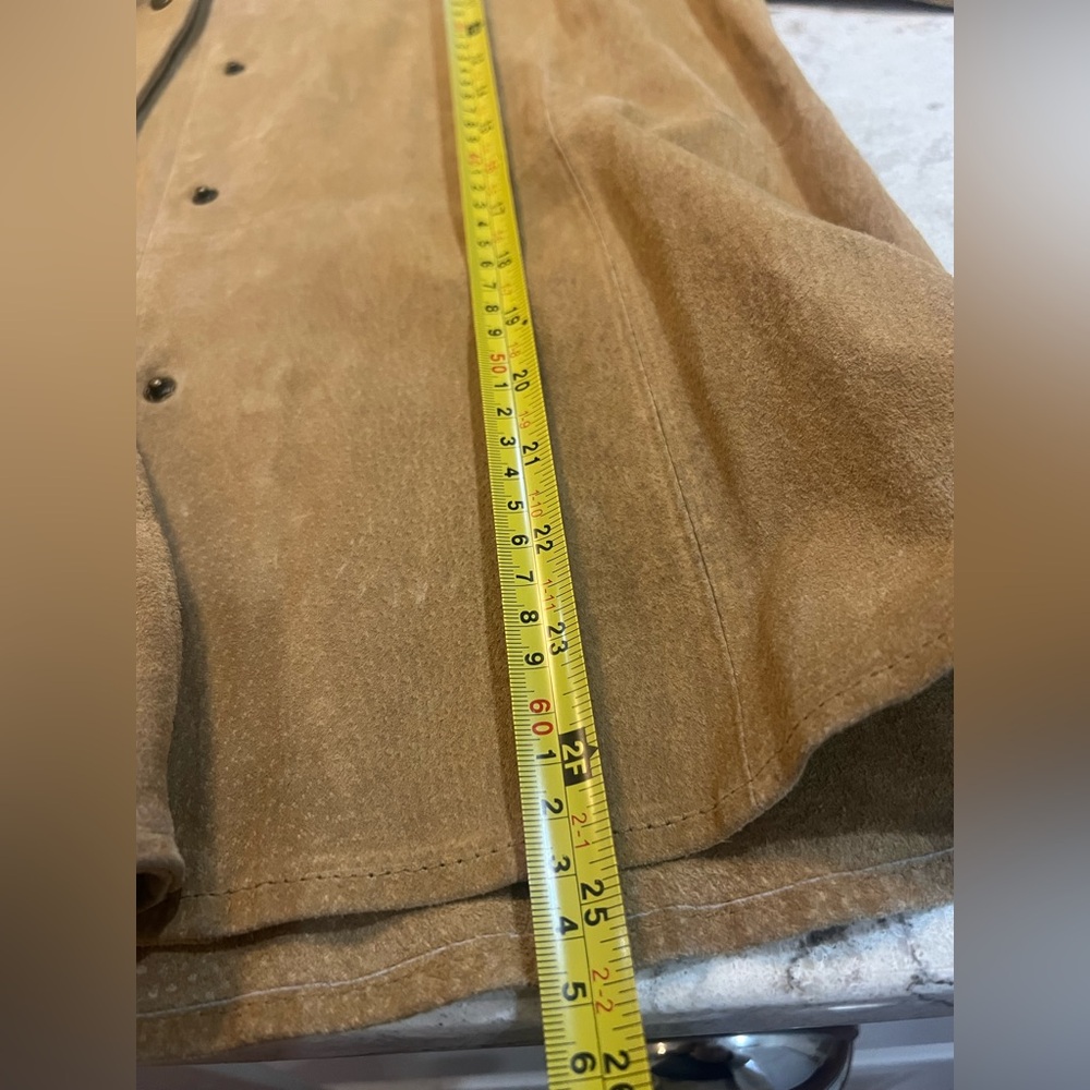 Bagatelle Light Brown Suede Womens Shacket - Picture 7 of 7
